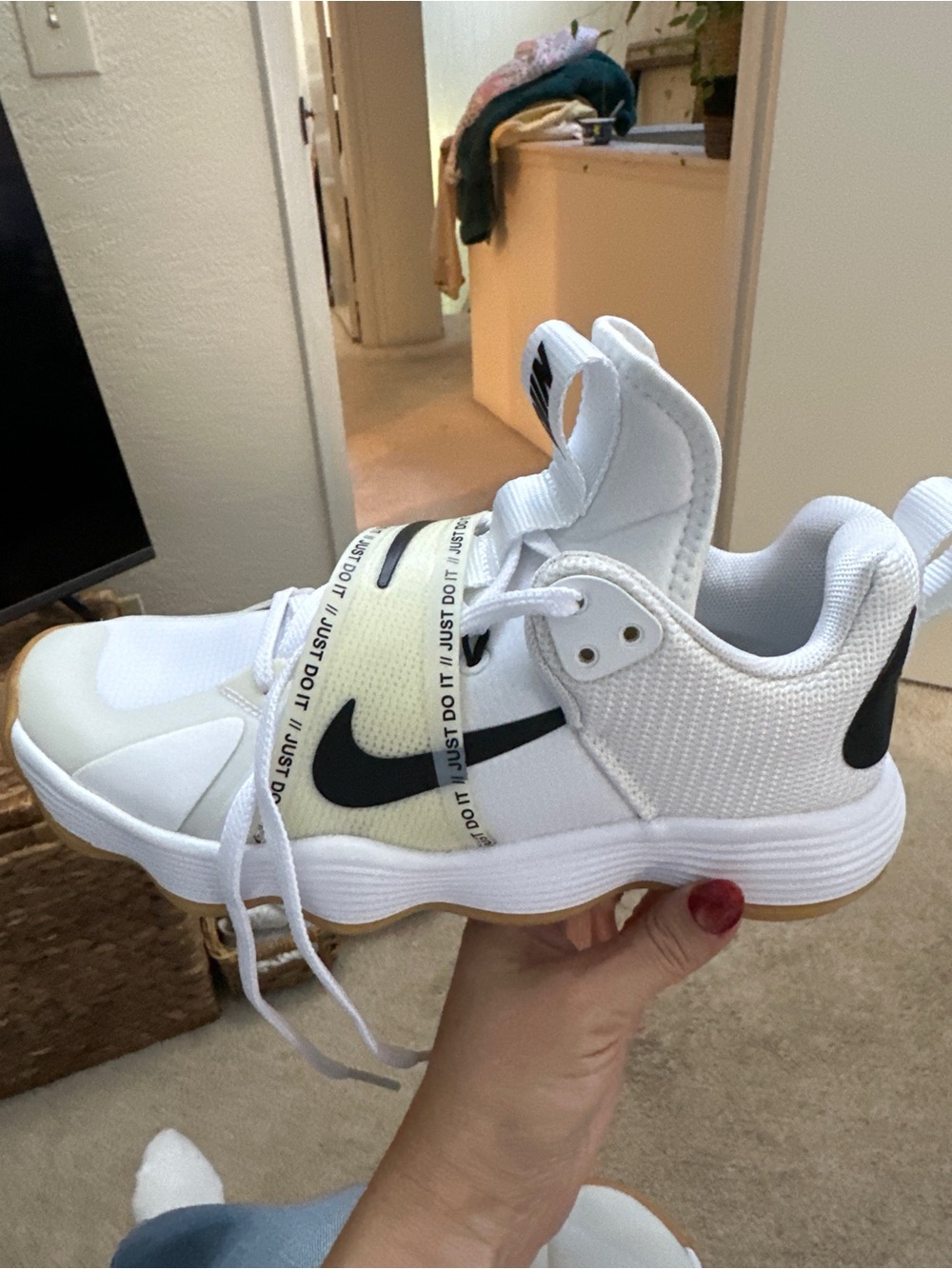 ✨Nike React HyperSet Volleyball Shoes White Black Gum NEW Size 7.5✨